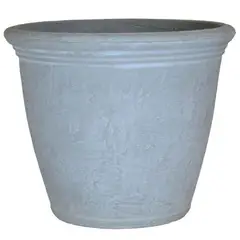 DECO POTTERY - Macetero rotomoldeado kiri gris 36x40 cm