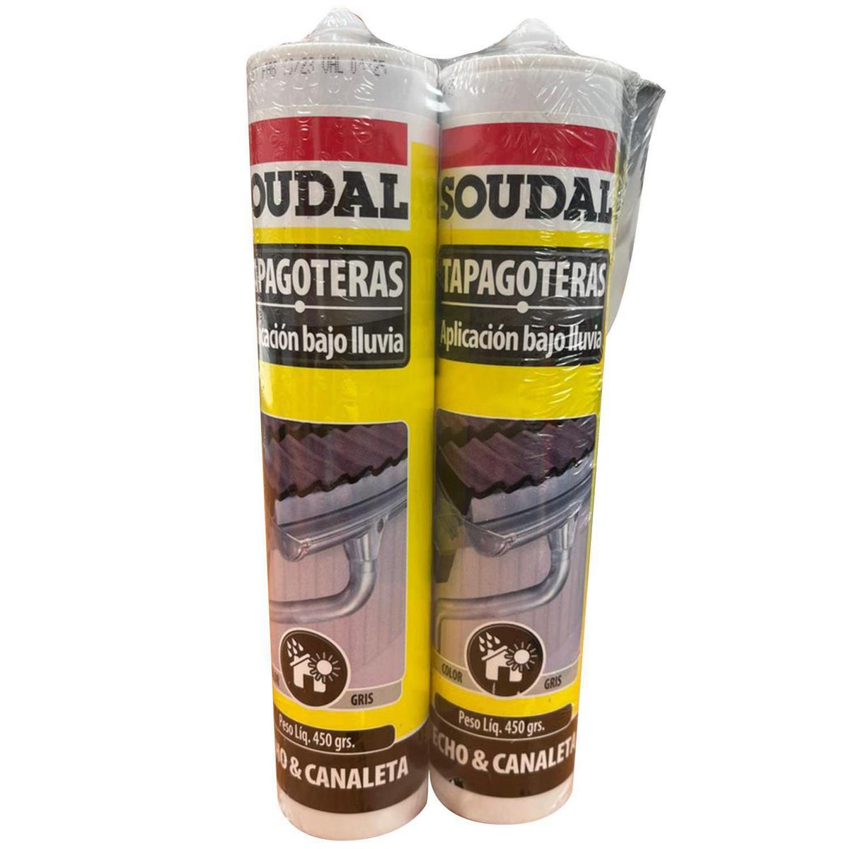 SOUDAL - Pack 2 Tapagoteras Butílico Gris