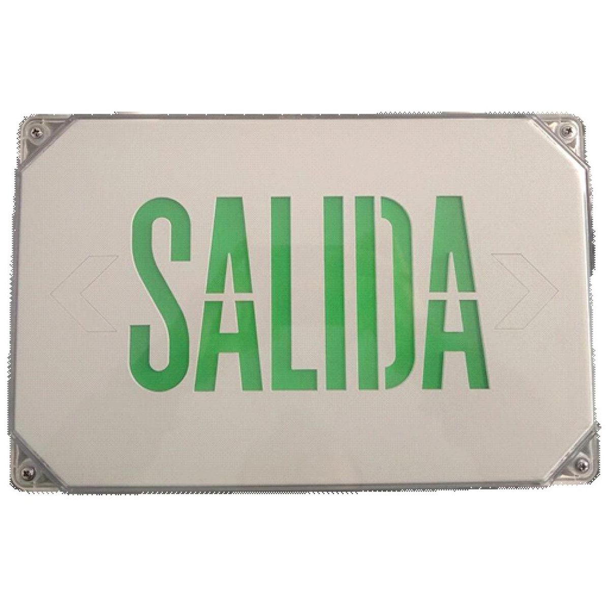 BP ILUMINACION - Señalizador con IP65, doble faz leyenda "Salida" (con letras verde)