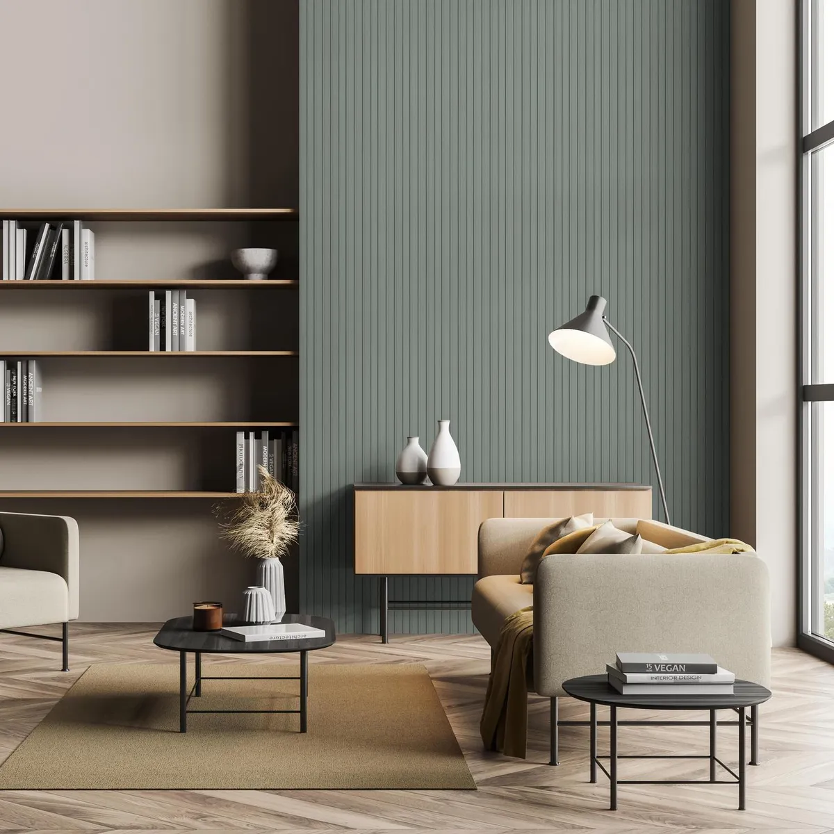 MASISA - Wall Panel 3D 16x244 cm Verde Glaciar 1.56 m2