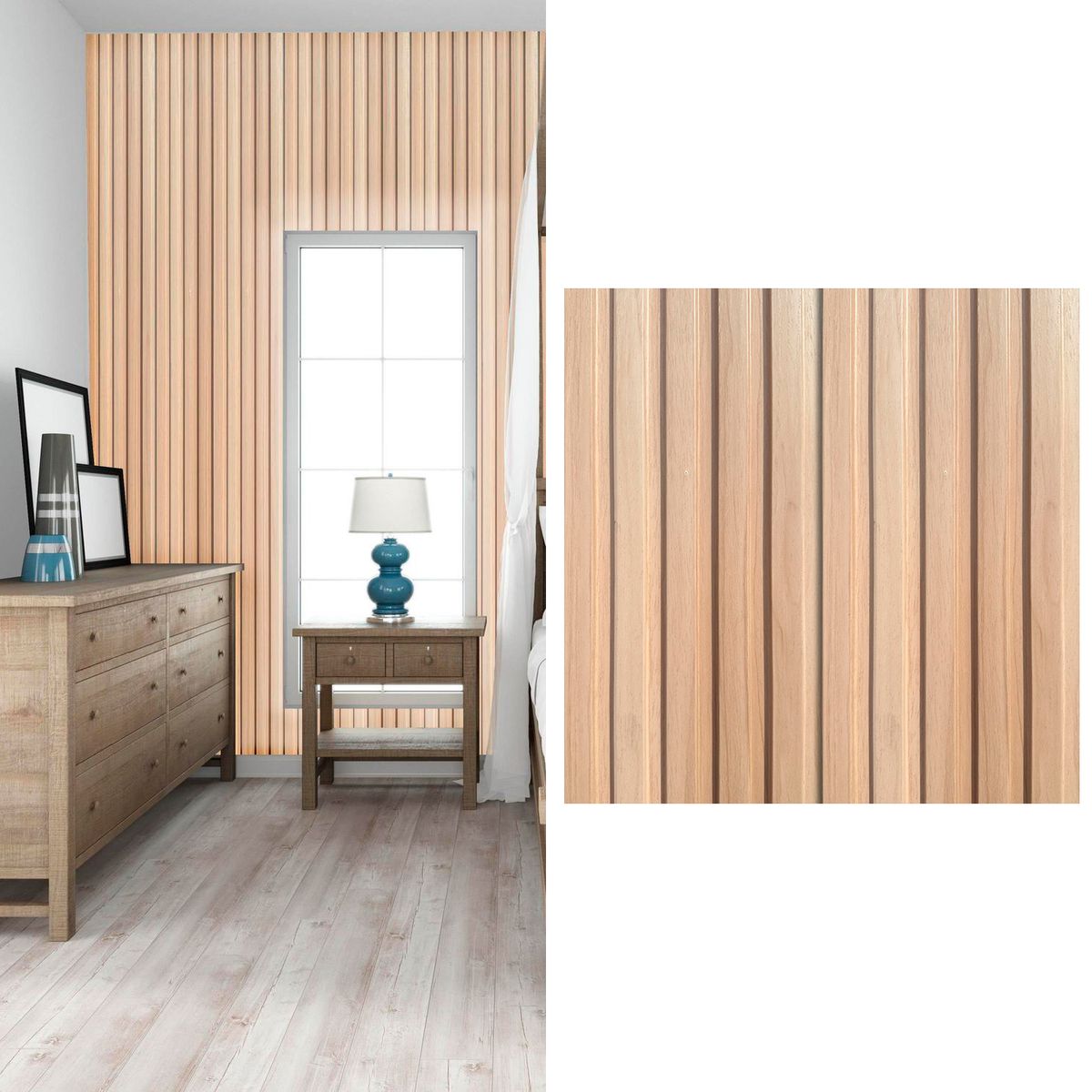 HOGA - Wall Panel 3D 15x290 cm Café claro 0.435 m2