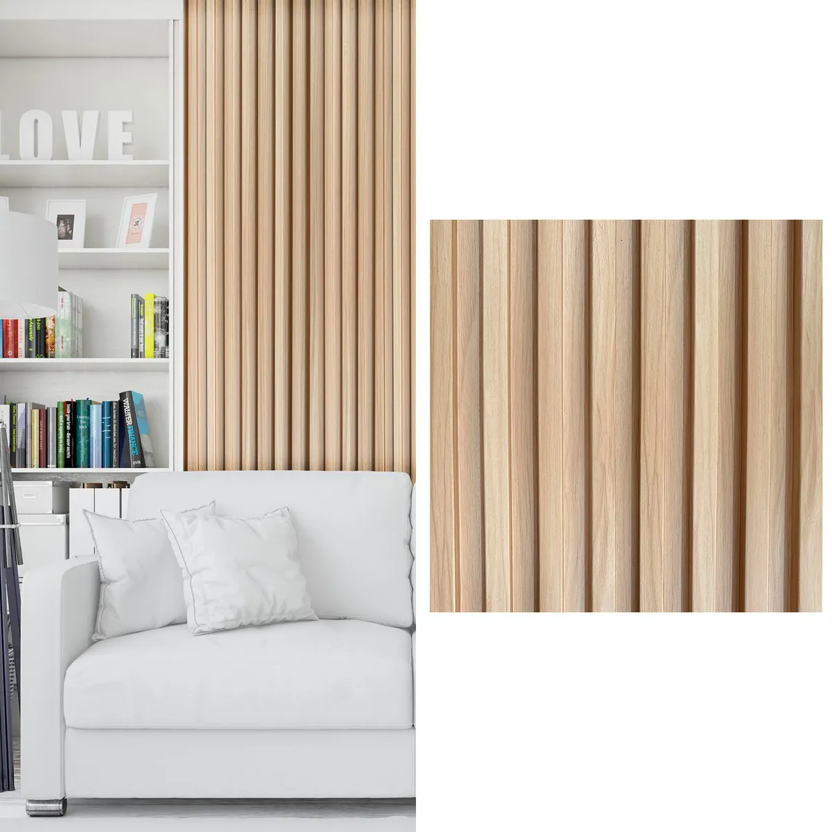 HOGA - Wall Panel 3D 16x290 cm Café 0.464 m2