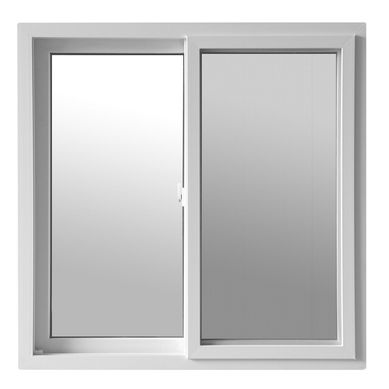 Ventana PVC 50x60 2 hjs monolitica vidrio nevado 4mm blanco VCH-0001