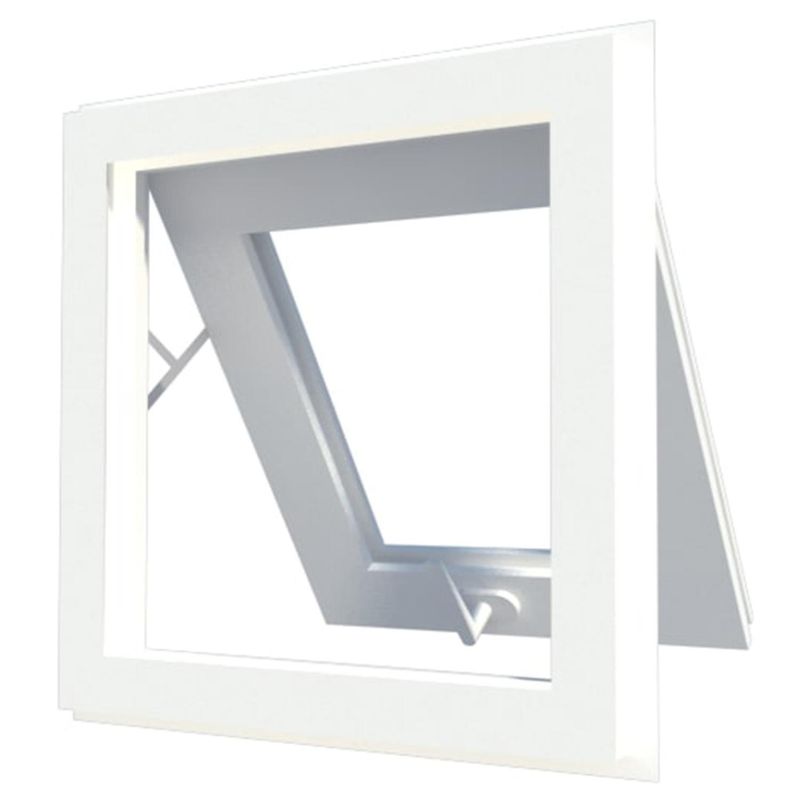 VENTO - Ventana PVC 46x55 proyectante termopanel vidrio opaco 3mm bl VCH-0013
