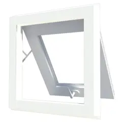 VENTO - Ventana PVC 46x55 proyectante termopanel vidrio opaco 3mm bl VCH-0013