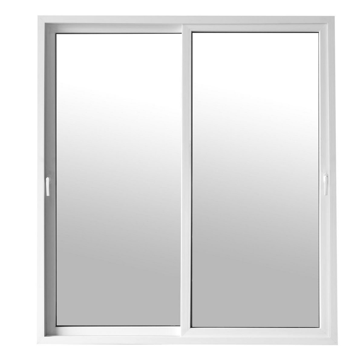 HOLZTEK - Ventana PVC Corredera 150x205 cm Vidrio Termopanel Blanco