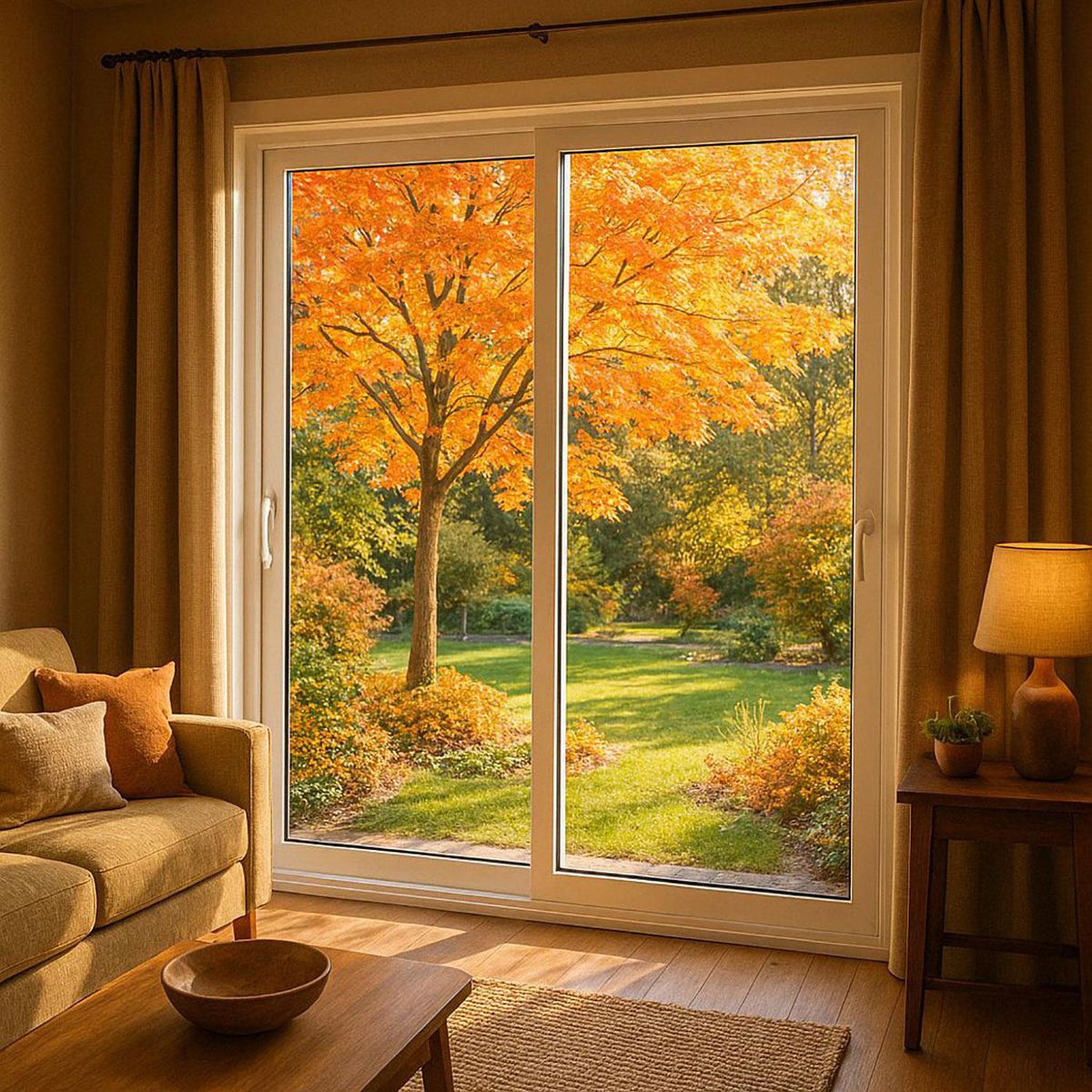 HOLZTEK - Ventana PVC Corredera 150x205 cm Vidrio Termopanel Blanco