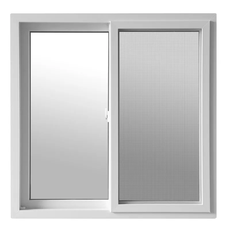 HOLZTEK - Ventana PVC Corredera 121x100 cm Vidrio Monolítico Blanco