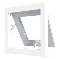 VENTO - Ventana PVC Proyectante 46x55 cm Vidrio Monolítico Blanco