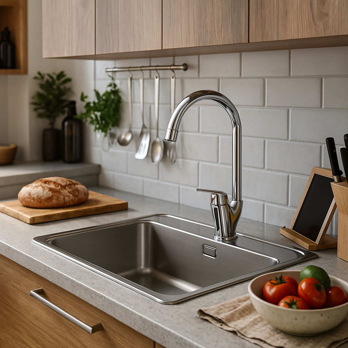 STRETTO - Monomando Lavaplatos Modena Eco Cromado