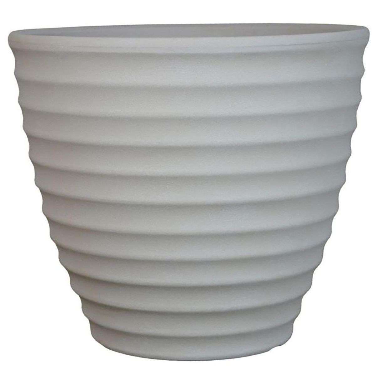 POTTERY - Macetero Rotomoldeado Colmena de Polietileno 33x27 cm Crema