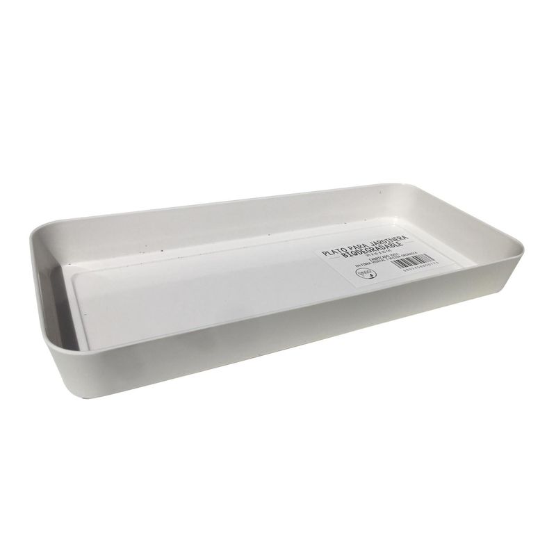 DECOGREEN - Plato bio jardinera blanca