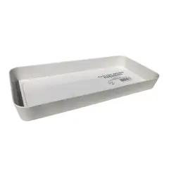 DECOGREEN - Plato bio jardinera blanca