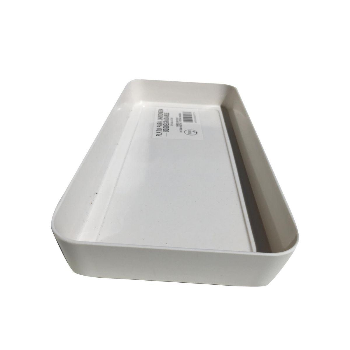 DECOGREEN - Plato bio jardinera blanca