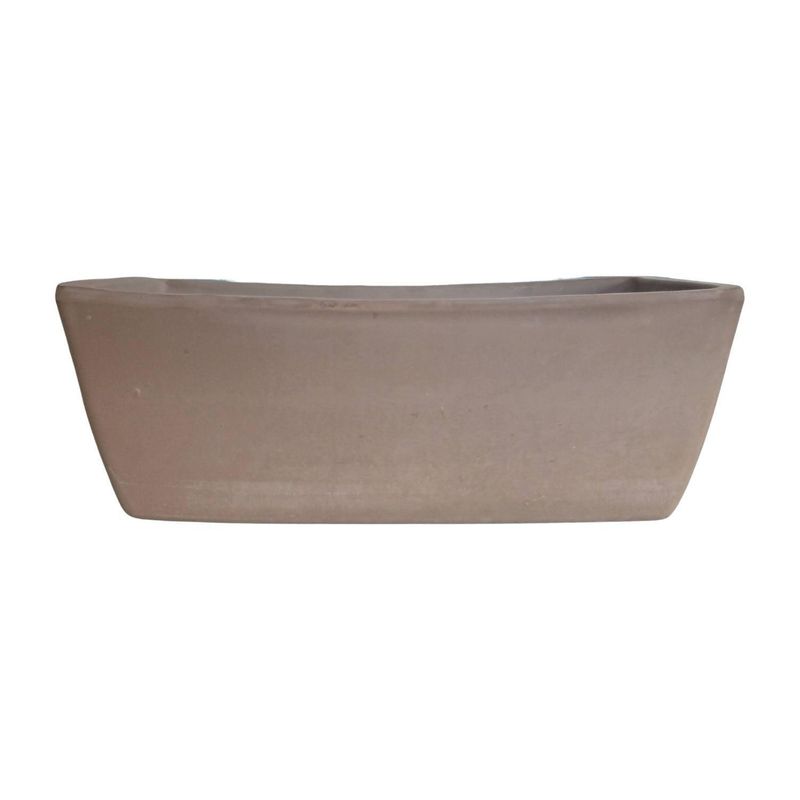POTTERY - Jardinera Rectangular Garda 42cm Grafite Deroma