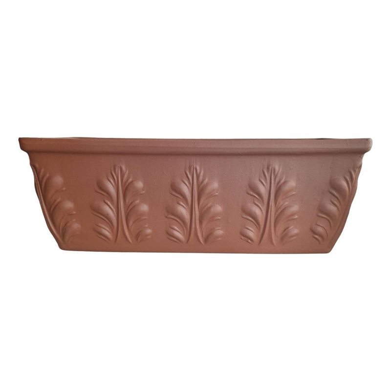 POTTERY - Jardinera Rectangular Romana 52cm con Relieve Deroma