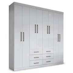 ONESSTA - Clóset Liverpool 8 Puerta(s) 7 Repisa(s) 212x210x46.3 cm Blanco