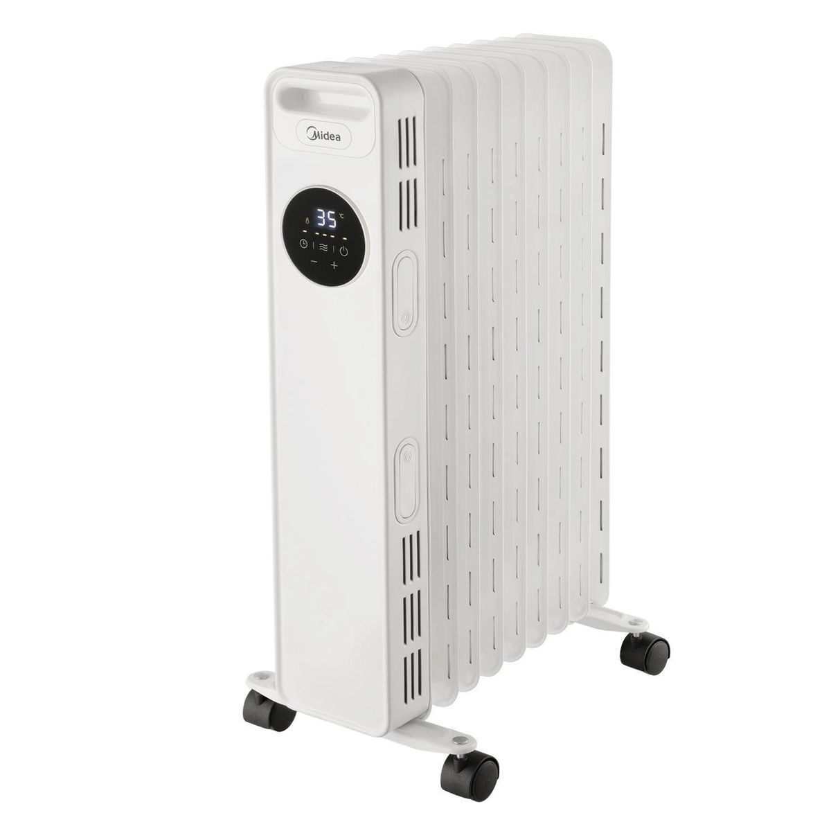 MIDEA - Calefactor Eléctrico 2000 W Oleoeléctrica NY2009-20MR Blanco