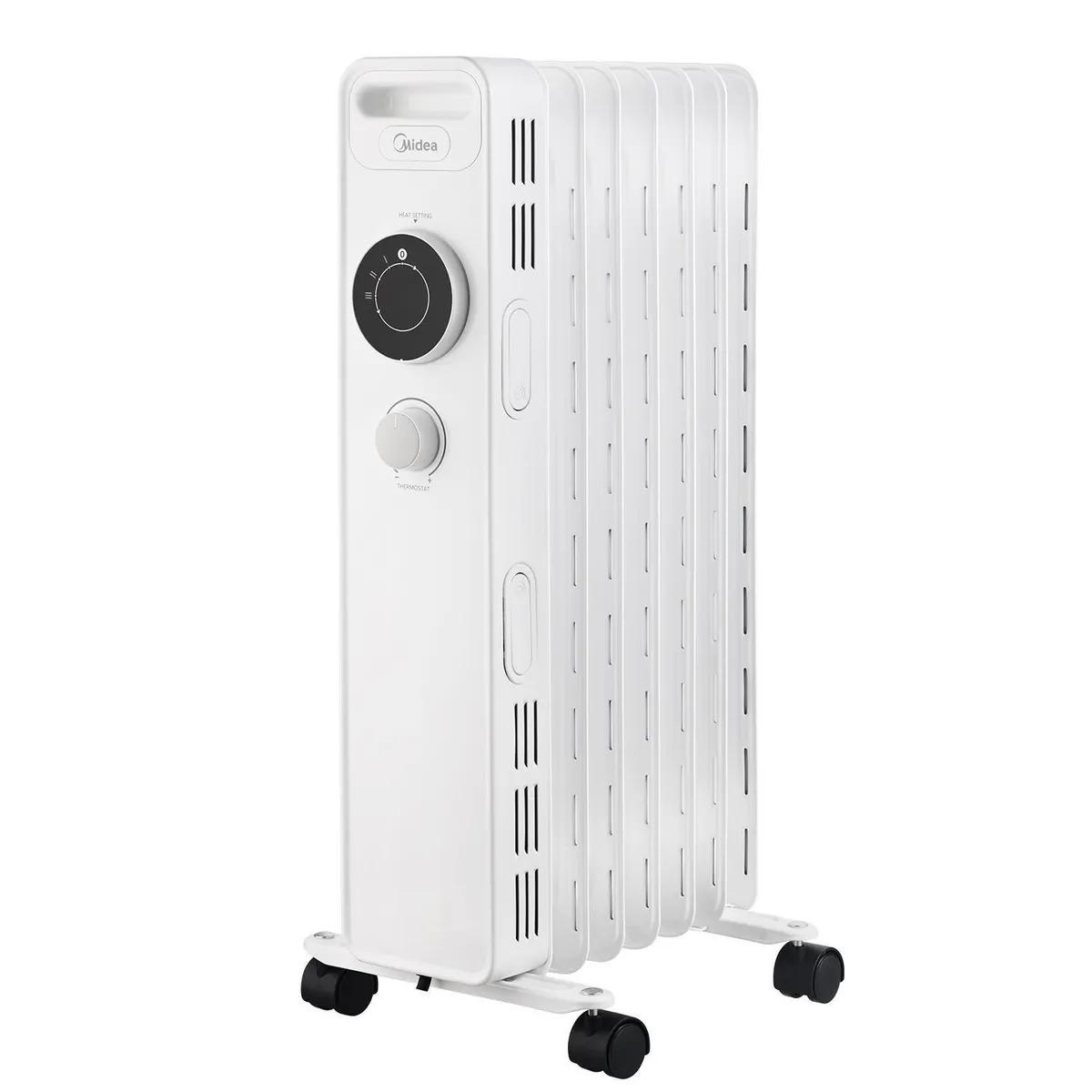 MIDEA - Calefactor Eléctrico 1500 W Oleoeléctrica NY1507-20M Blanco