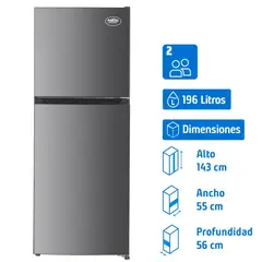 MAIGAS - Refrigerador Top Freezer No Frost 196 Litros Silver FC2-261