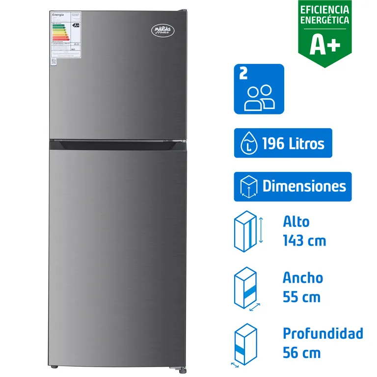 ssss Refrigerador Top Freezer No Frost 196 Litros Silver FC2-261