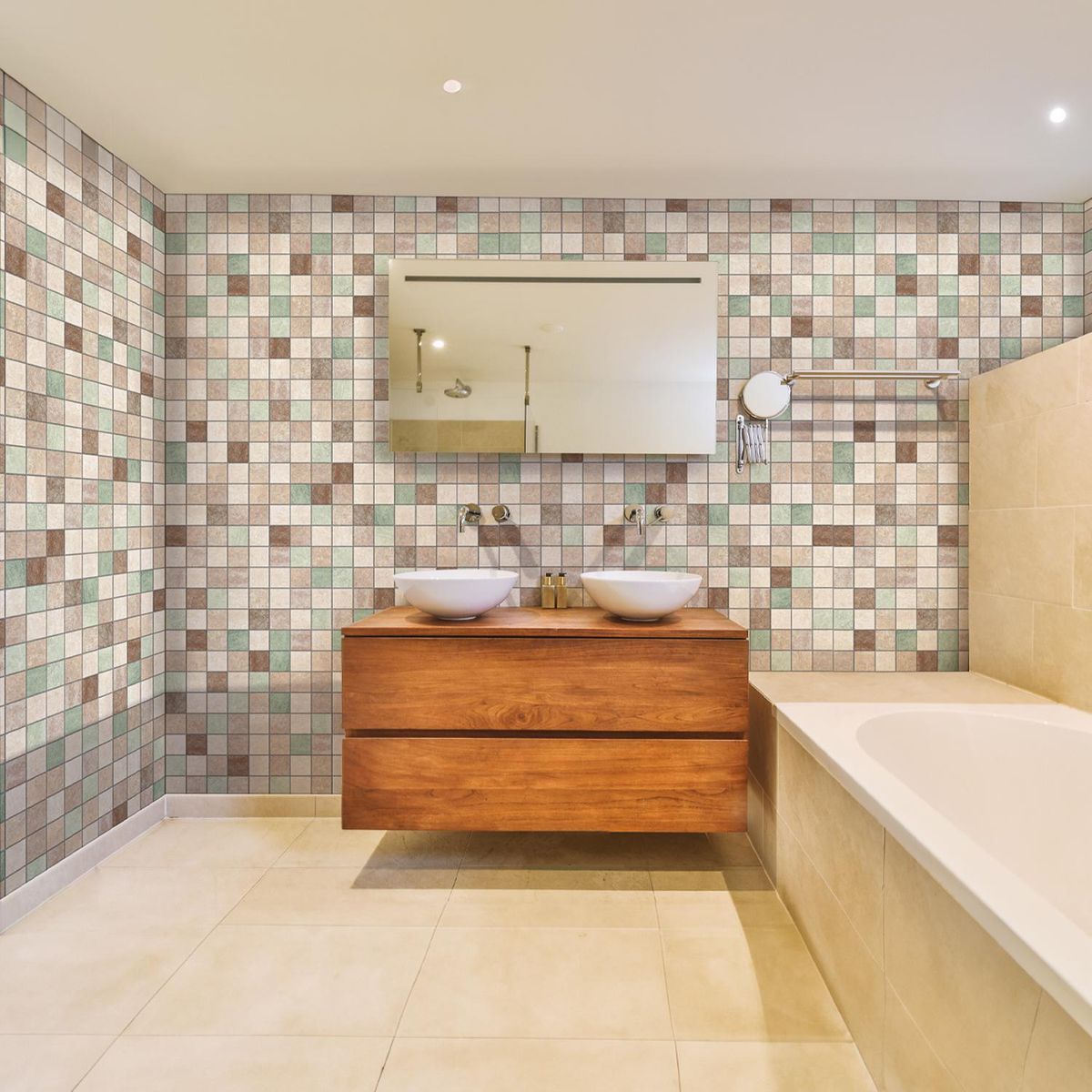 PIZARRENO - Simplisima ceramica mosaico Grecco 6 mm 3 unidades