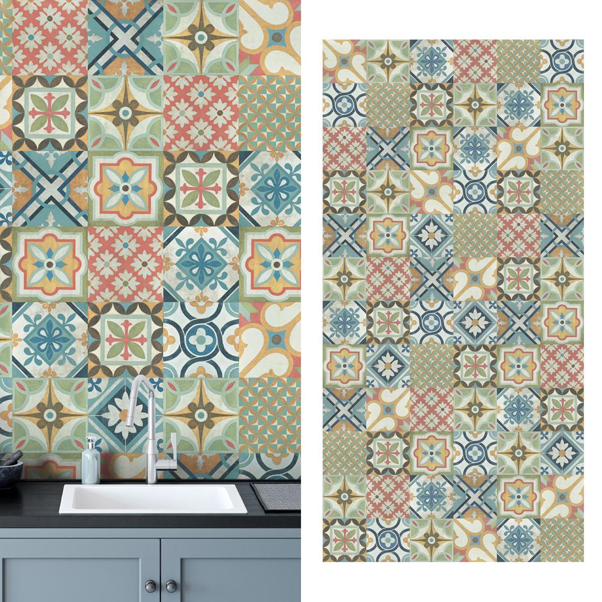 PIZARRENO - Simplisima ceramica vintage Lisboa 6 mm 3 unidades