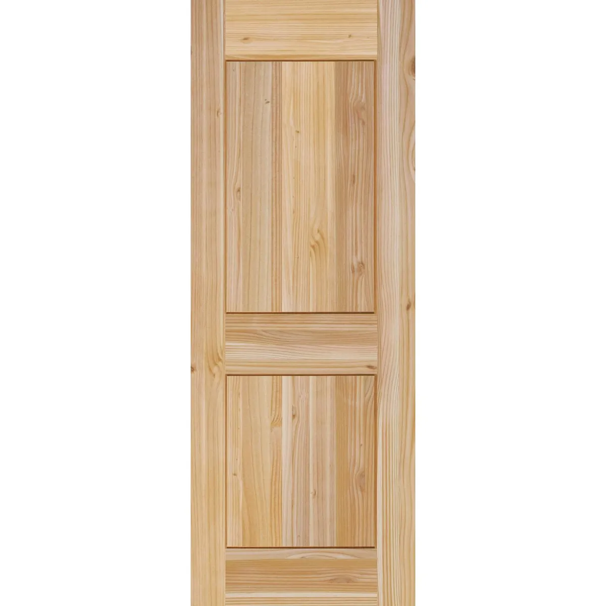 HOLZTEK - Puerta Exterior Madera pino oregón 100x220 cm Modelo 207 Natural
