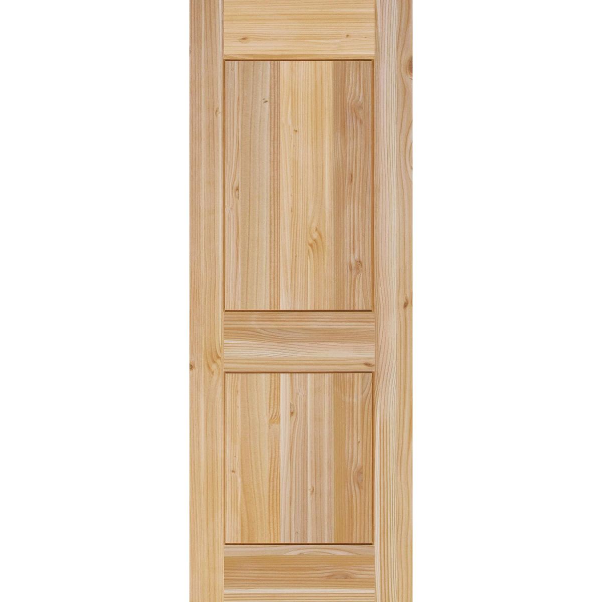 HOLZTEK - Puerta Exterior Madera pino oregón 80x200 cm Modelo 207 natural