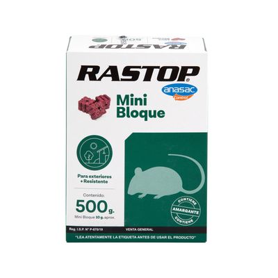 Imagen 2 del producto Raticida en Mini Bloques Rastop 500 gr