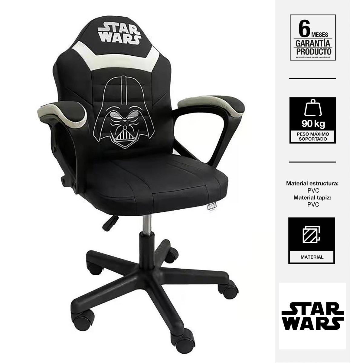 STAR WARS - Silla Escritorio Star Wars Negro