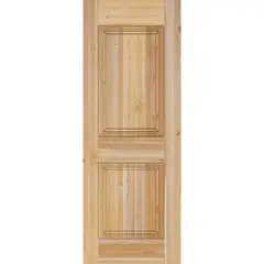 HOLZTEK - Puerta Exterior Madera pino oregón 90x200 cm Modelo 224 Natural