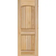 HOLZTEK - Puerta Exterior Madera pino oregón 100x210 cm Modelo 600 Natural