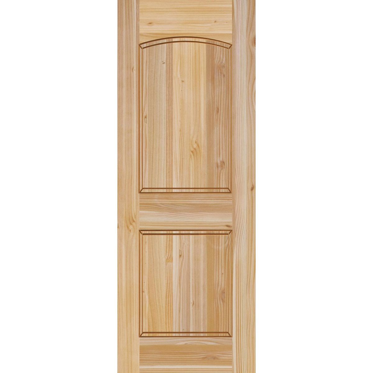 HOLZTEK - Puerta Exterior Madera pino oregón 75x200 cm Modelo 600 Natural