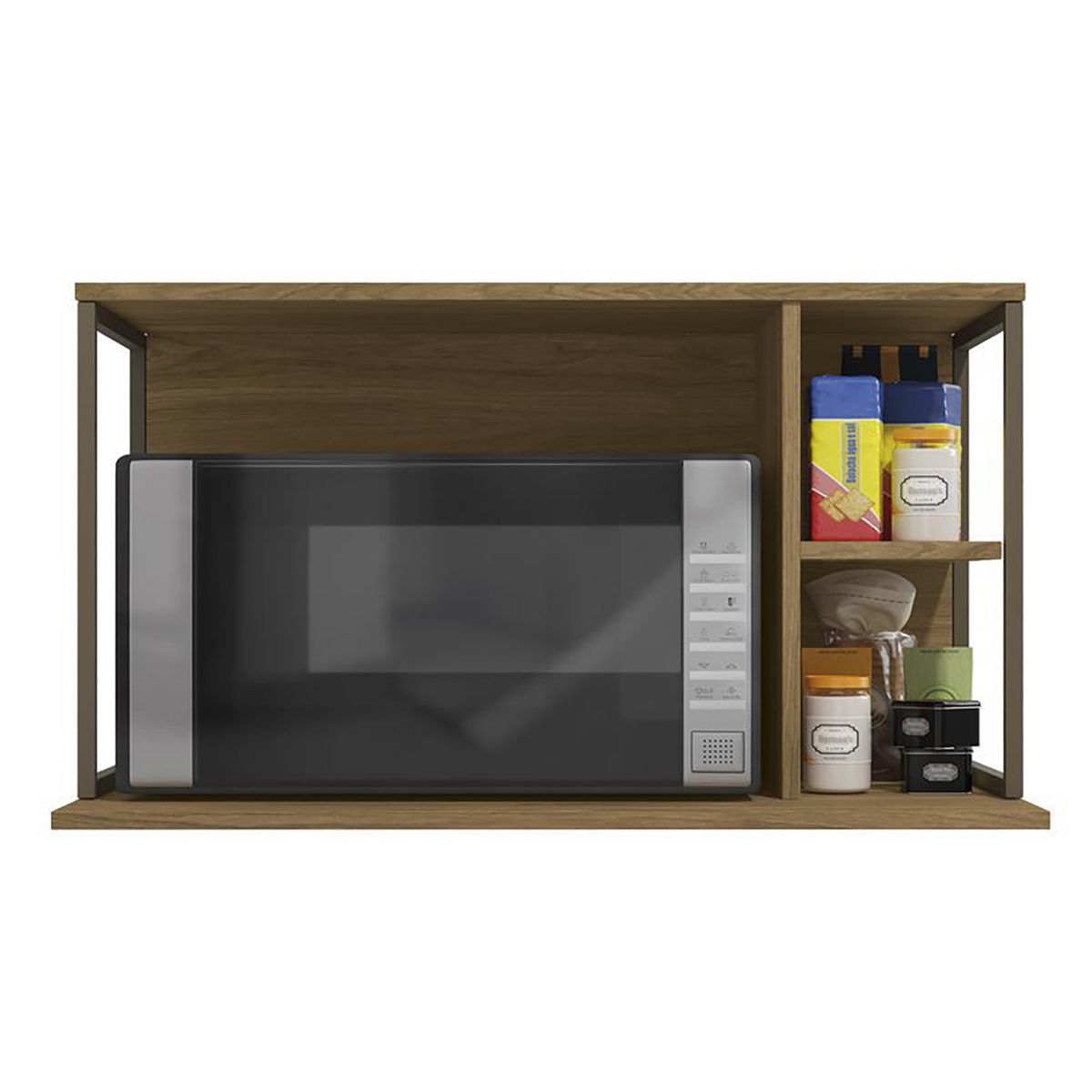 HOGA - Mueble para microondas Versa castaño