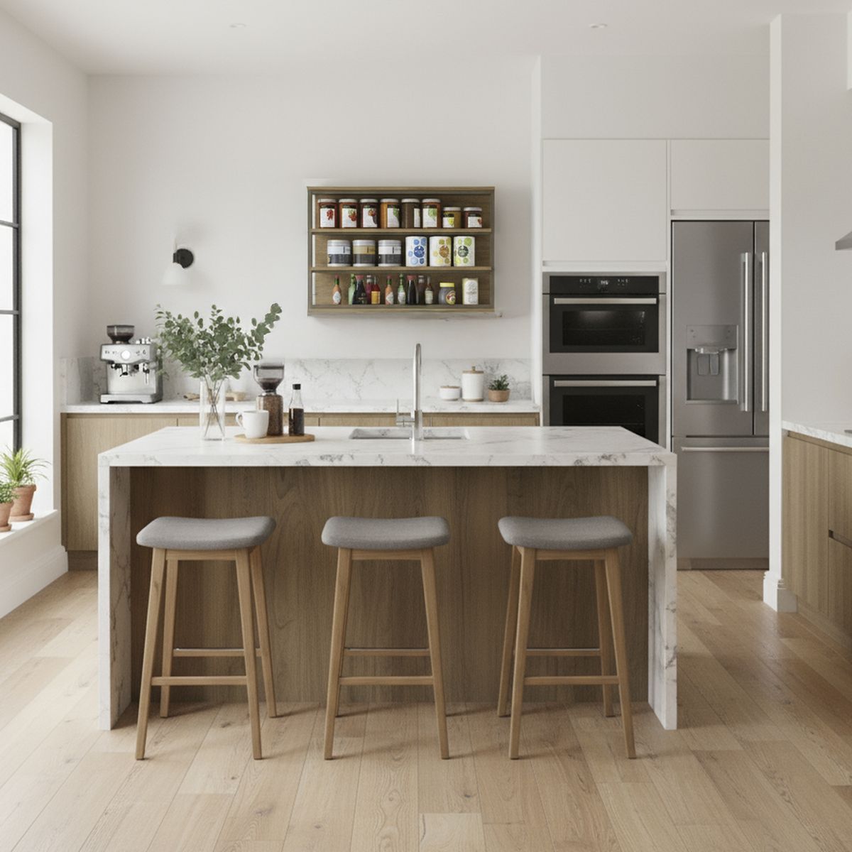 HOGA - Mueble para especias Versa castaño