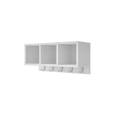 HOGA - Repisa Nichos MDP 3 Nivel(es) 54x25x21 cm Blanco