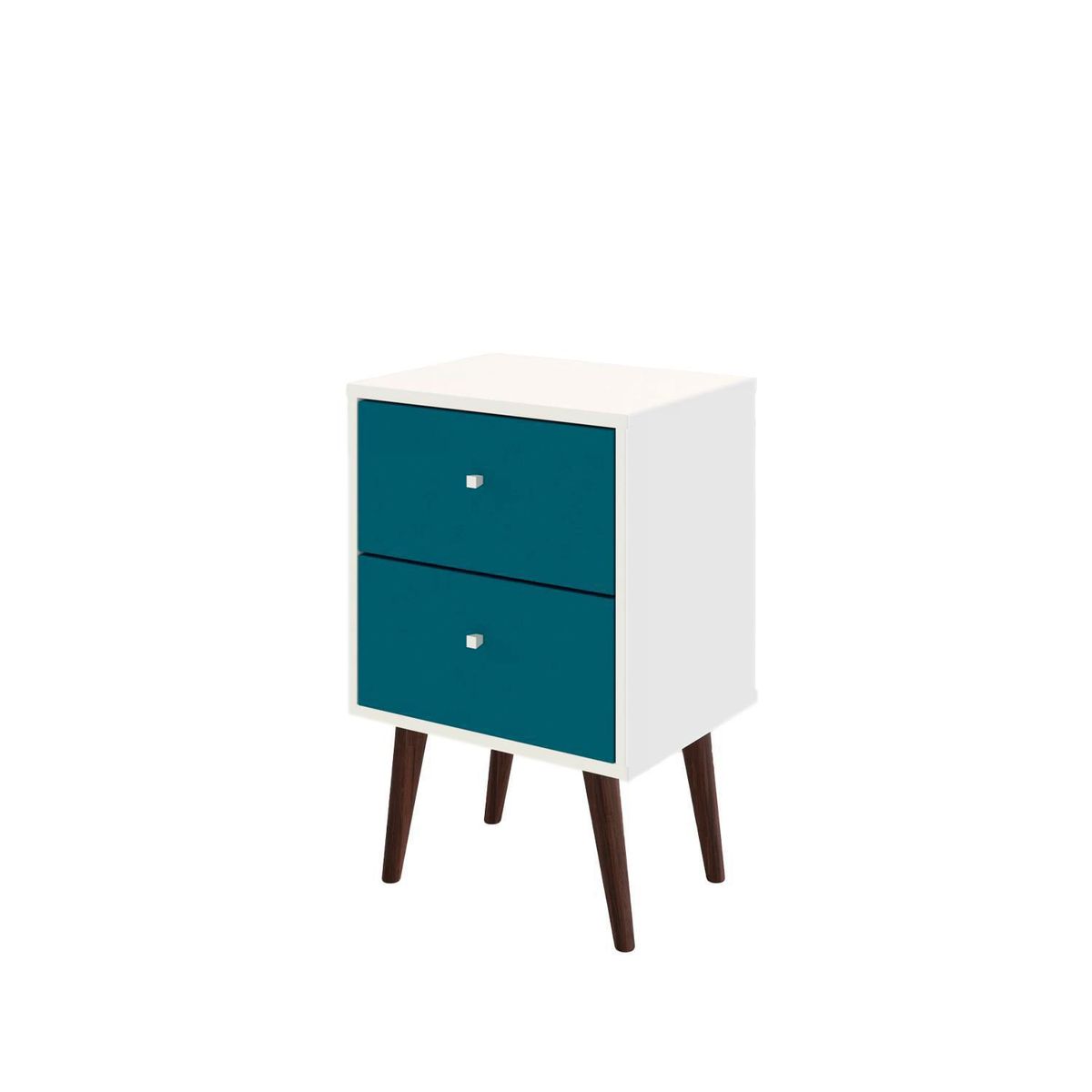 HOGA - Velador 2 Cajón(es) MB2015 45x69x36 cm Blanco