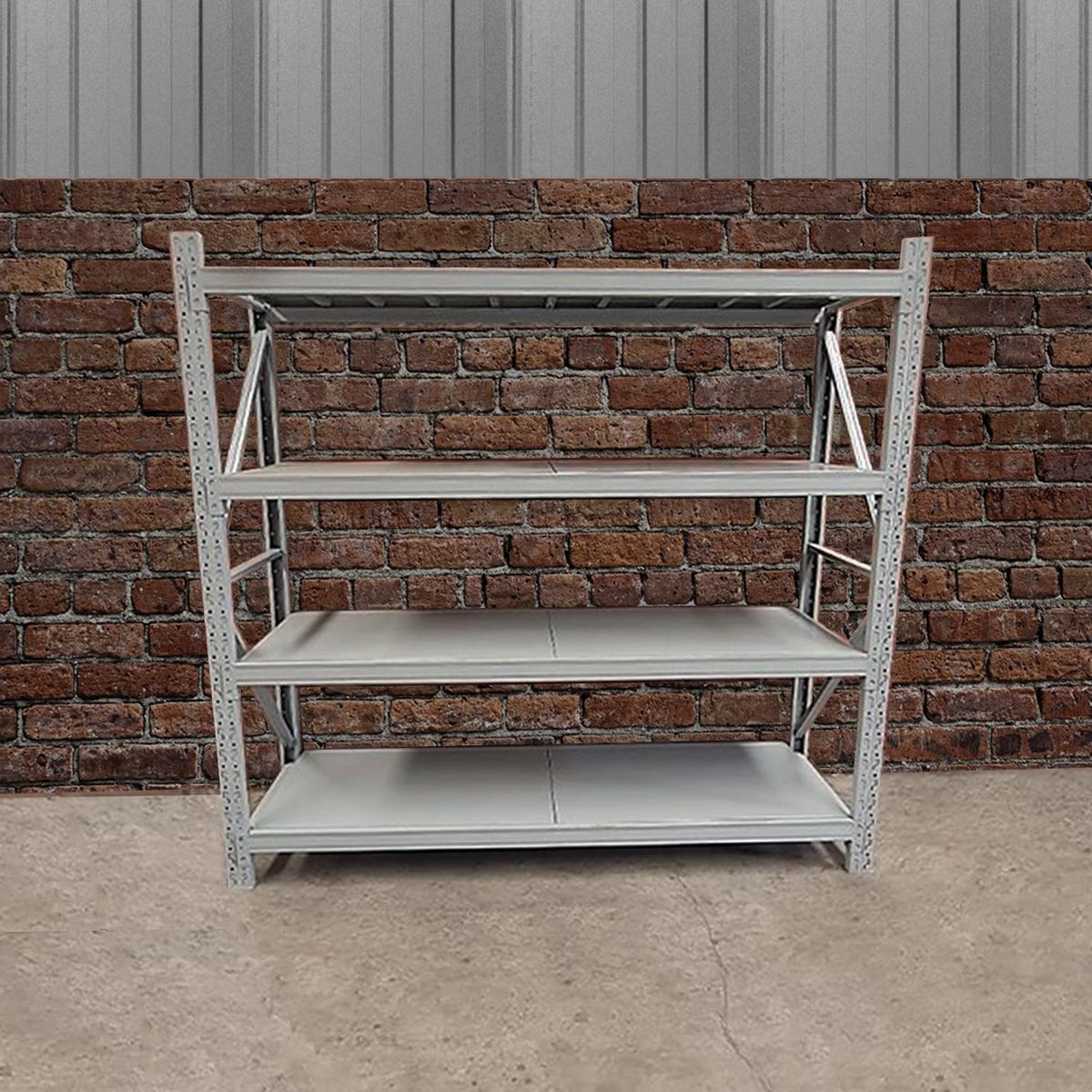 HOGA - Estante MDP 3 Nivel(es) 200x200x60 cm Gris