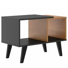HOGA - Mesa de Centro Stark Negro 68x36x48 cm