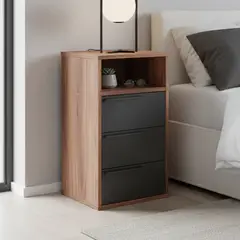 HOGA - Cajonera 3 Cajón(es) Office III 35x64x38 cm Café