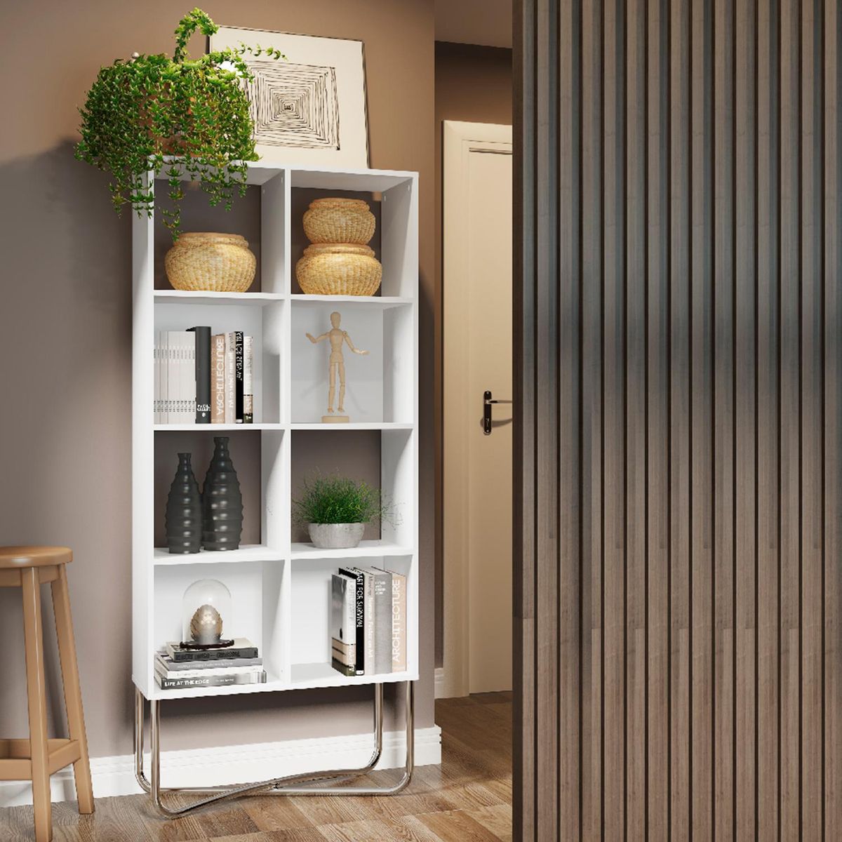 HOGA - Estante Connect MDP 4 Nivel(es) 70x170x36 cm Blanco