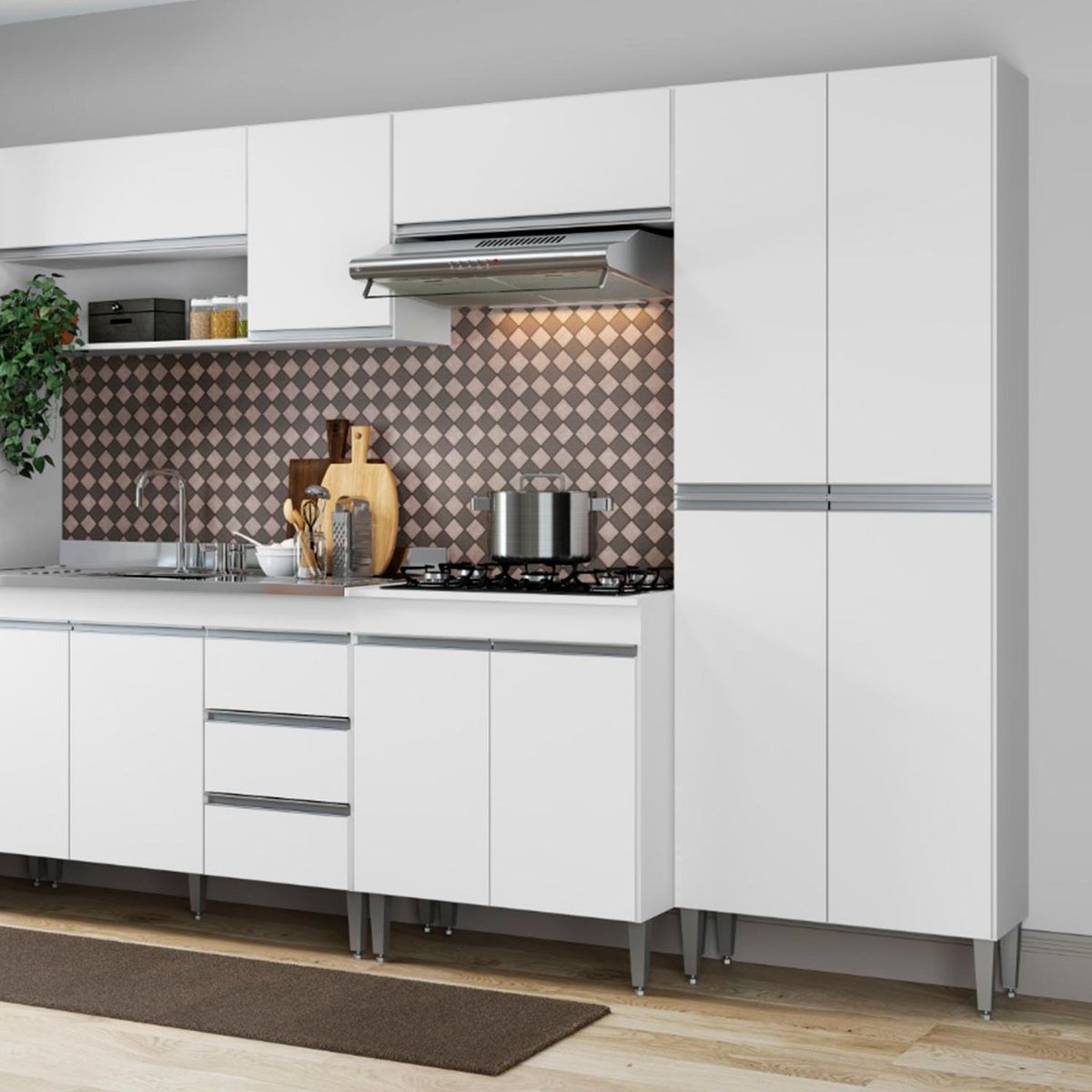 HOGA - Estante Elena MDP 5 Nivel(es) 70x199x32 cm Blanco