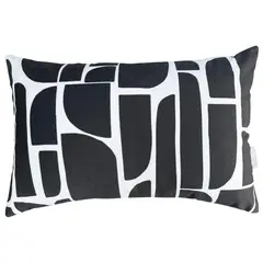 INES JOHNSON - Cojín Solar st 50x33 cm Crudo y negro