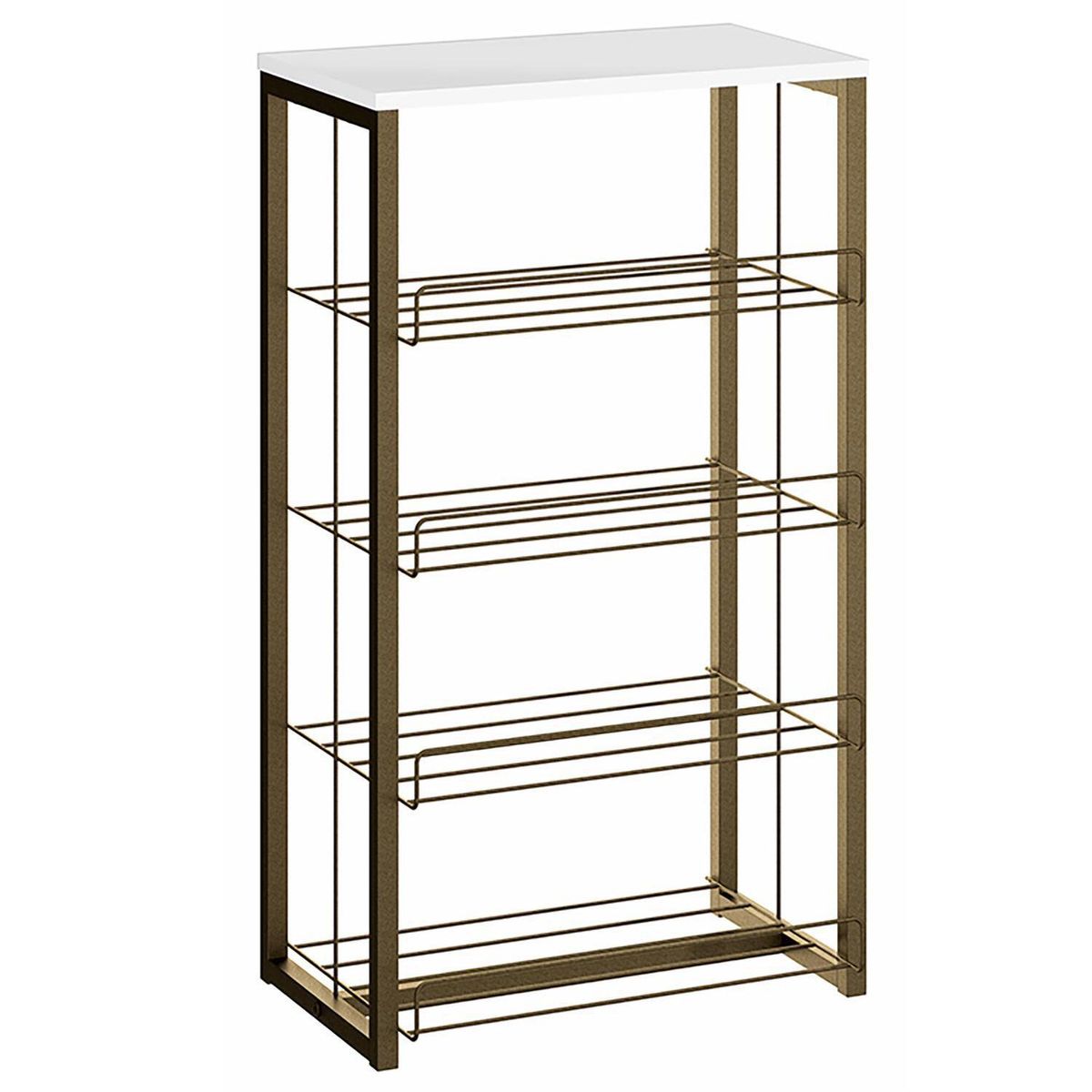 HOGA - Estante Bloe MDP 4 Nivel(es) 48x85x32 cm Blanco