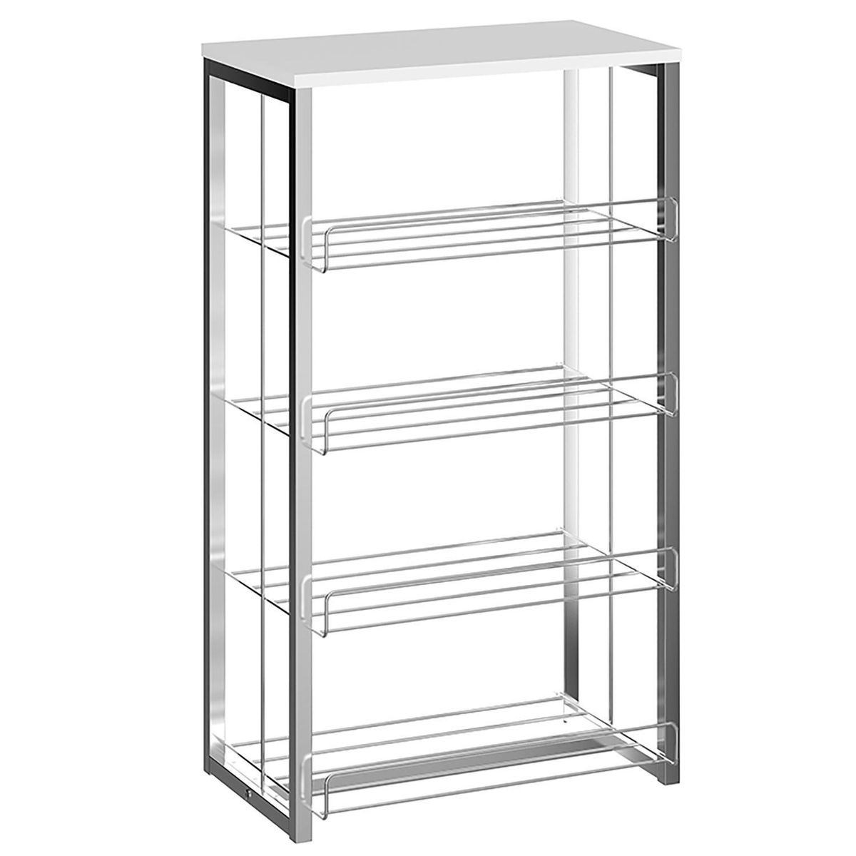 HOGA - Estante MDP 4 Nivel(es) 48x85x32 cm Blanco