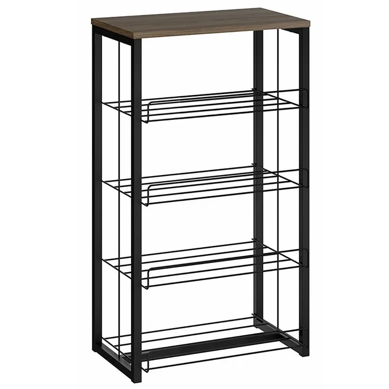 HOGA Estante MDP 4 Nivel(es) 48x85x32 cm Legno/Negro