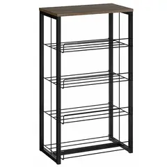 HOGA - Estante MDP 4 Nivel(es) 48x85x32 cm Legno/Negro