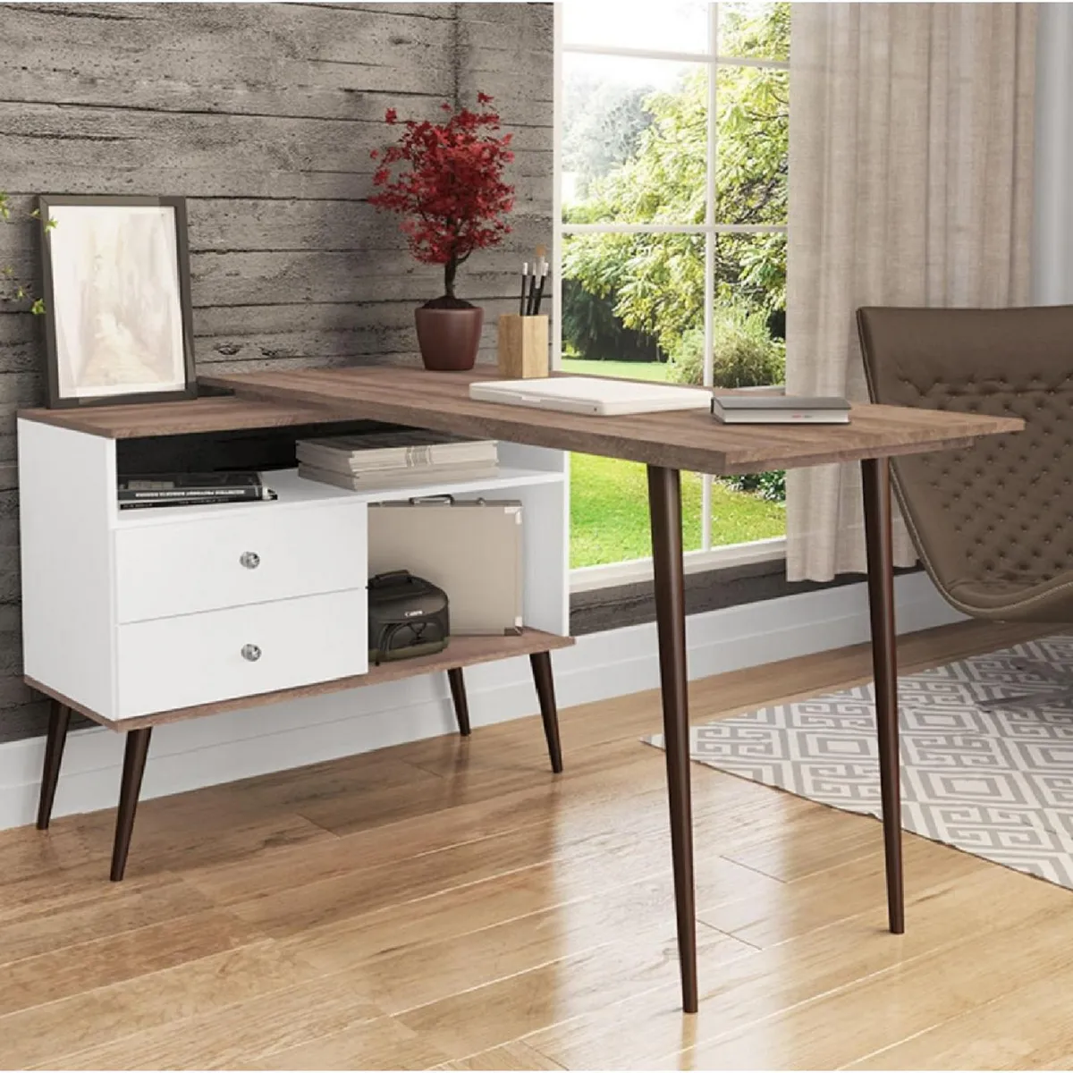 HOGA - Escritorio Lorenzo Blanco 95x78x136 cm