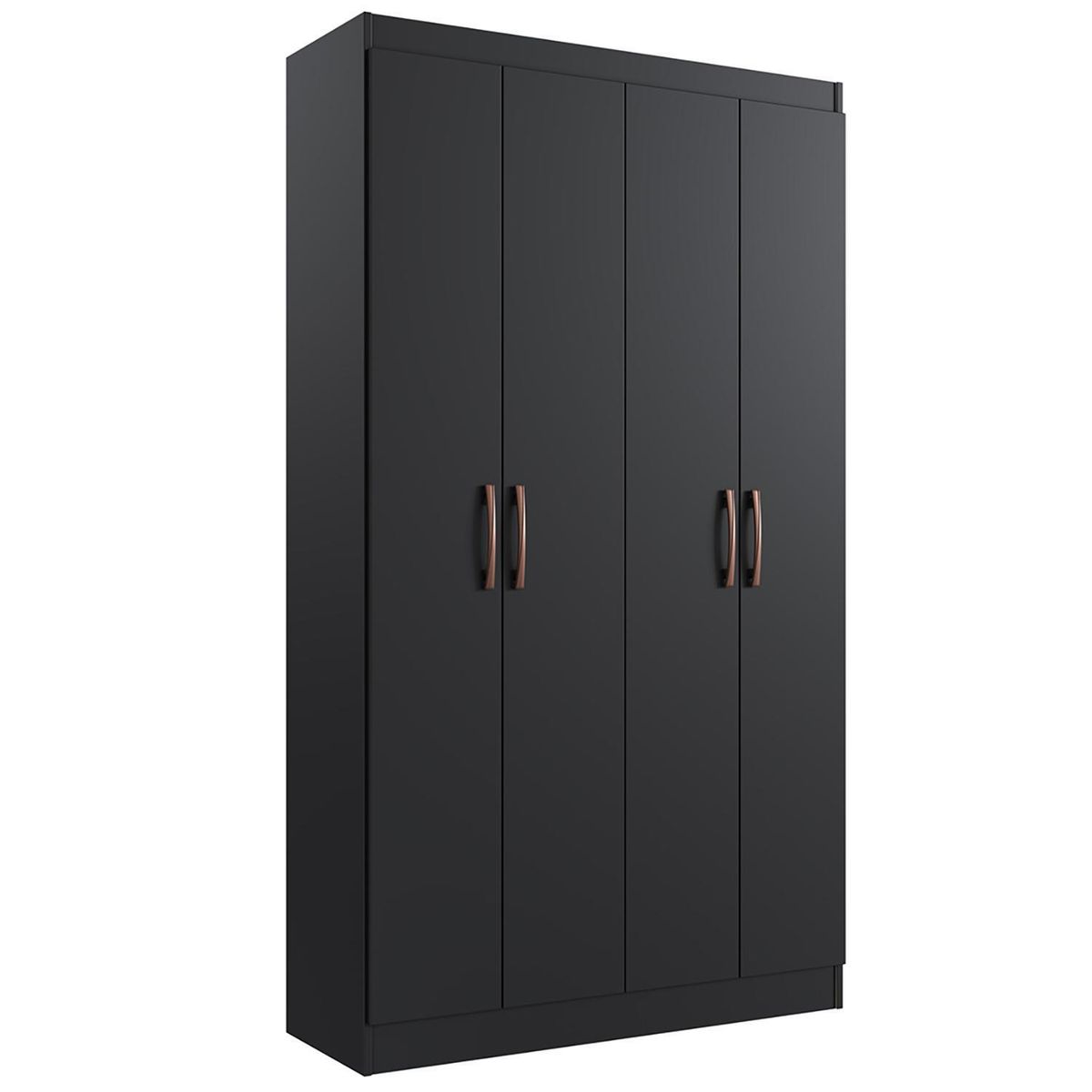 HOGA - Clóset Dueto 4 Puerta(s) 8 Repisa(s) 92x175x32 cm Negro